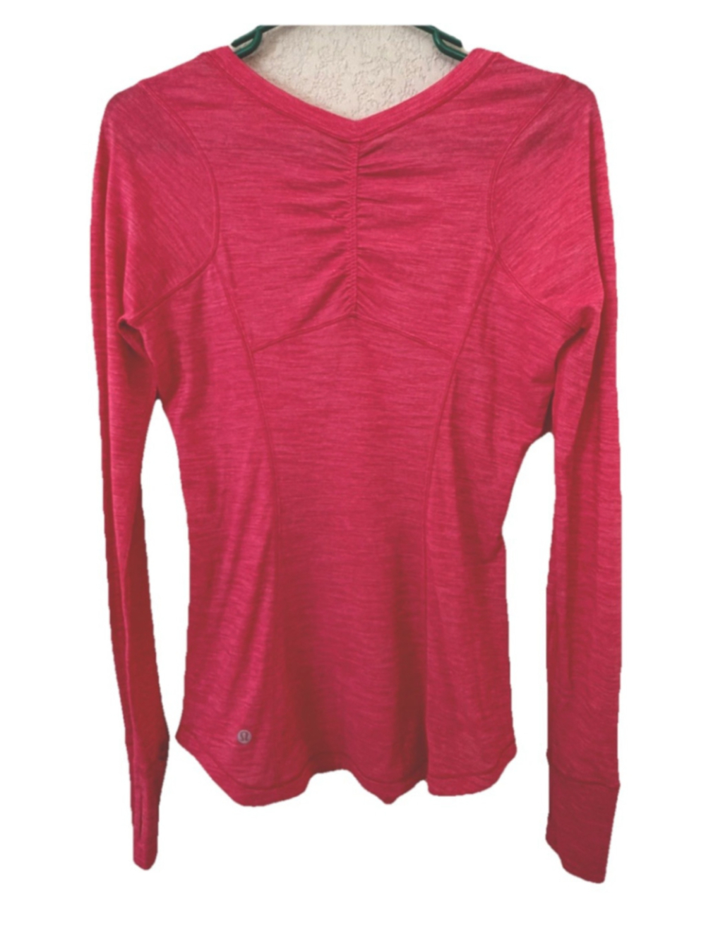 LULULEMON 5 MILES LONG SLEEVE HEATHERED BOON JUICE SIZE 6